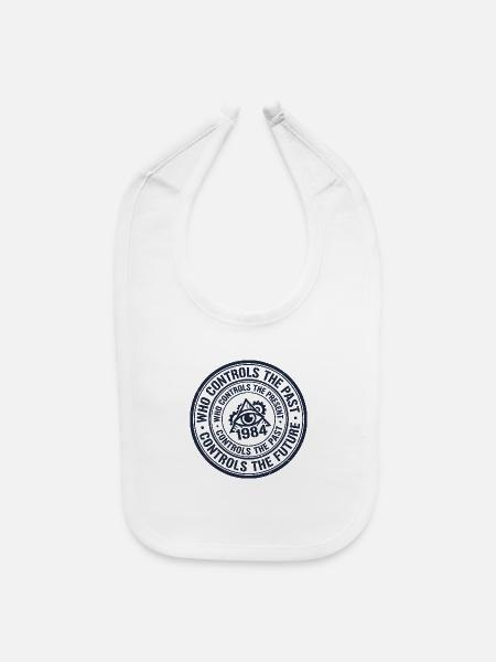 Pyramid Eye Dystopia Seal - Baby Bib - white - Front