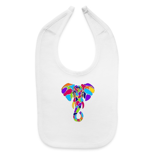 Art Deco elephant - Baby Bib