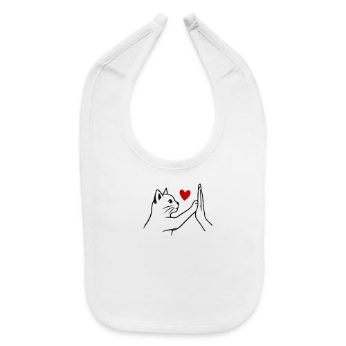 Cat Lover High-Five T-Shirt - Baby Bib