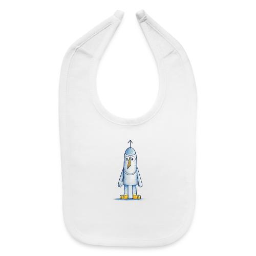 Funny Doodle Bird Character - Baby Bib