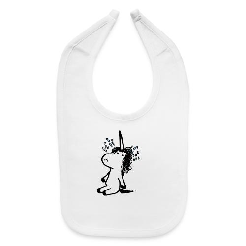 unicornio lloron - Baby Bib
