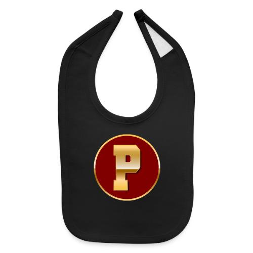 Letter P – Capital Varsity Alphabet Monogram - Baby Bib