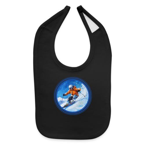 Skiing: On the Edge - Baby Bib