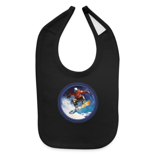 Snowboarding Rush - Baby Bib