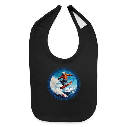 Snowboarding Vibes - Baby Bib