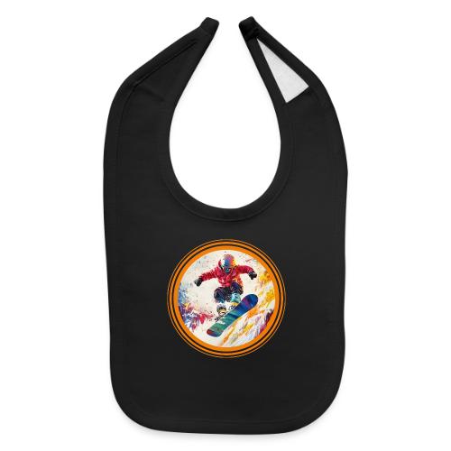 Snowboarding Horizon - Baby Bib