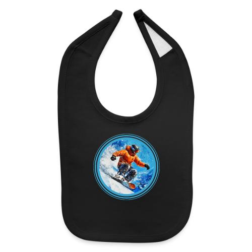 Snowboarding Motion - Baby Bib