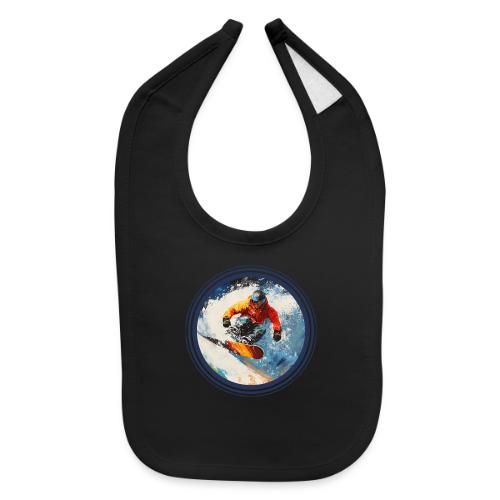 Snowboarding Rebel - Baby Bib