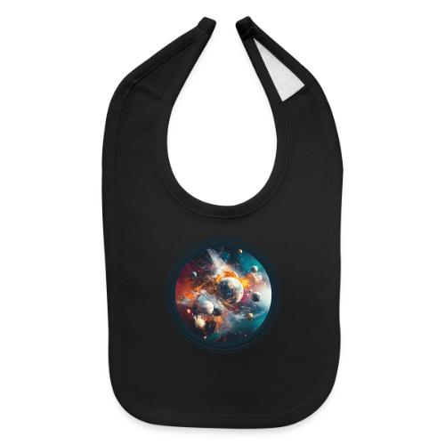 Planets in Acrylic Dreams - Baby Bib