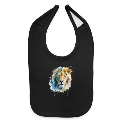 Splash-Art Lion Face - Baby Bib