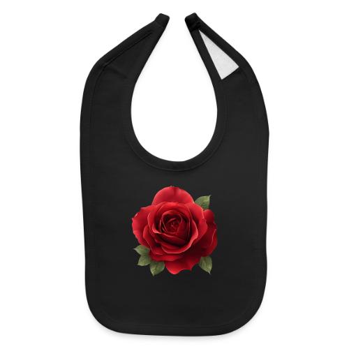 Rose: Crimson Bloom Elegance - Baby Bib