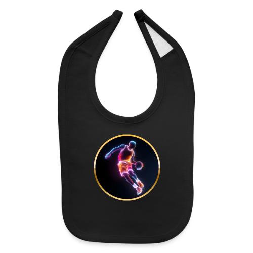 Neon Basketball Player - Baby Bib