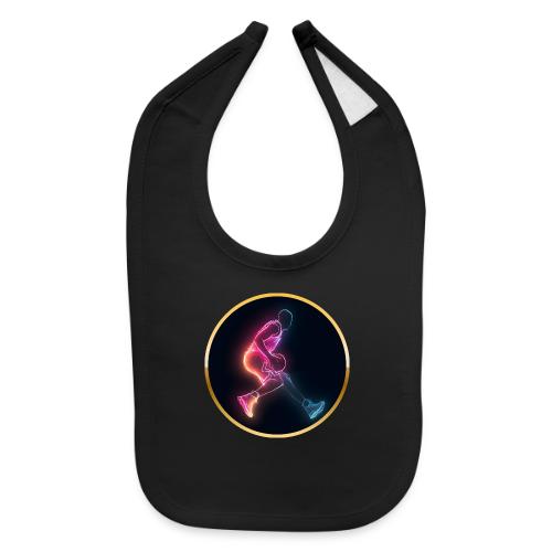 Basketball: Golden Court Glow - Baby Bib