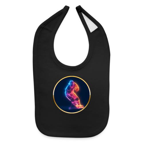 Hockey: Neon Hockey Sketch - Baby Bib