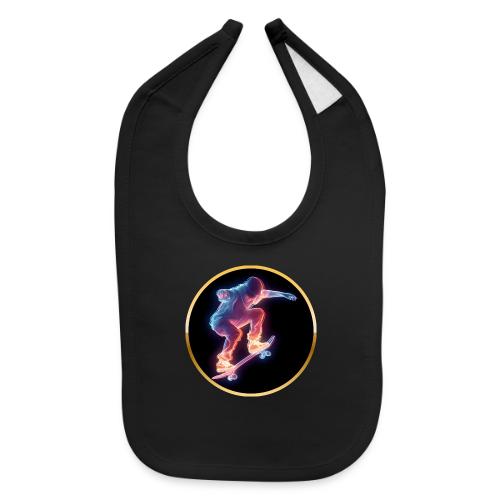 Skateboarding: Neon Skate Orbit - Baby Bib