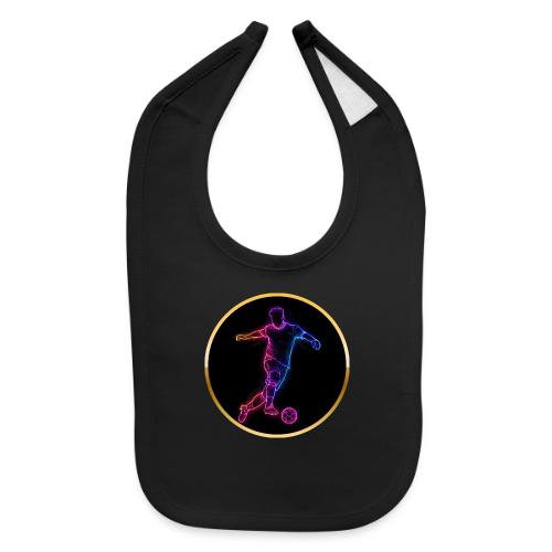 Neon Soccer Flow - Baby Bib