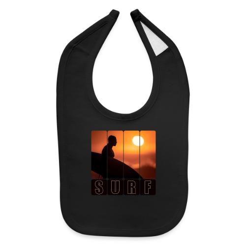 Surfing: Sunset Surf Panels - Baby Bib