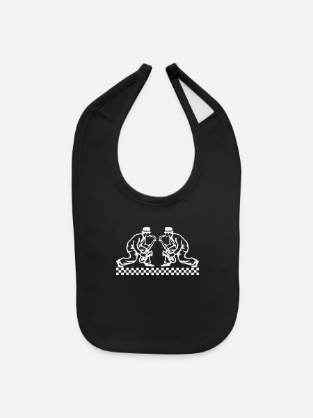 Ska Brass - Baby Bib - black - Front