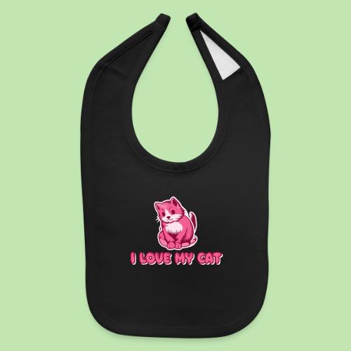 I love my cat - Baby Bib