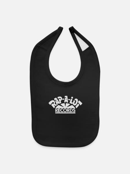 RAP A LOT Records Hip Hop - Baby Bib - black - Front