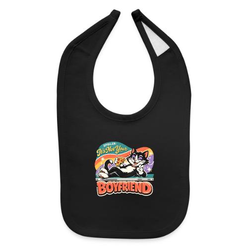 Sassy Cat Pride Pizza Retro Comic - Baby Bib