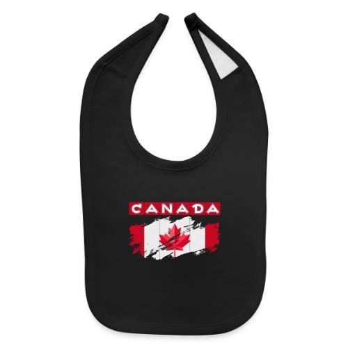 Canada, Inspired by the Canadian flag - Baby Bib