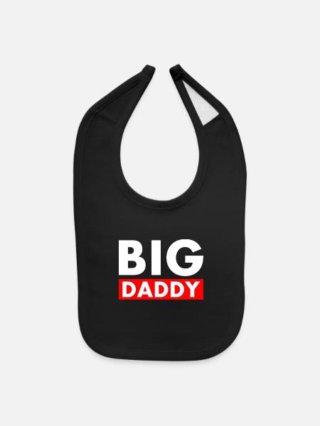Big daddy - Baby Bib - black - Front