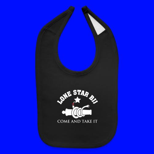 Lone Star BJJ - Come and Take It - White and Red - Baby Bib