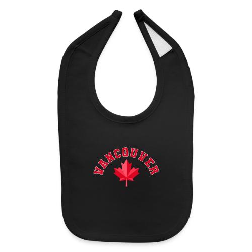 Vancouver with maple leaf - Baby Bib