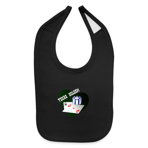 Texas Holdem Chipstack and Aces - Baby Bib
