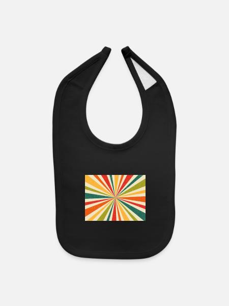 Retro - Baby Bib - black - Front