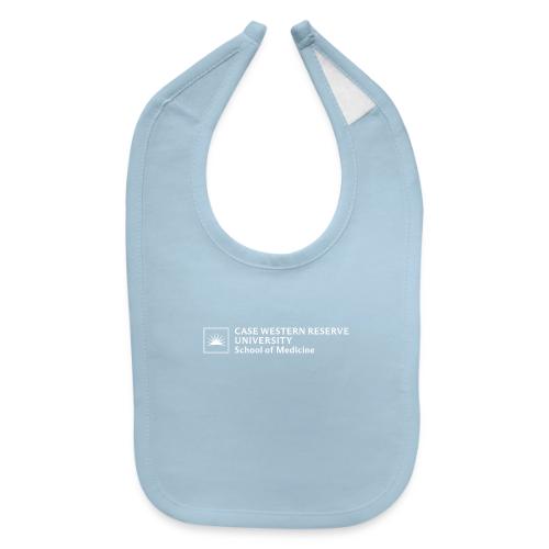 SOM Two Line Horizontal Primary Logo CWRU WHITE 1 - Baby Bib