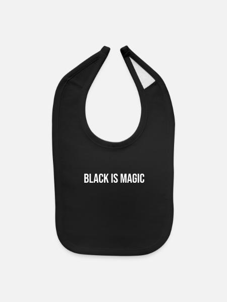 le noir est magique Two Deluxe - Bavette pour bébé - noir - Devant