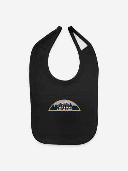Twin peaks sheriff dep. - Baby Bib - black - Front
