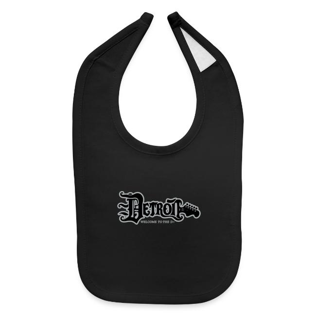 DETROIT GUITAR WTTD BLK SLR REG FONT
