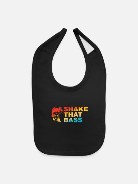 Shake That Bass - Baby Bib - black - Front