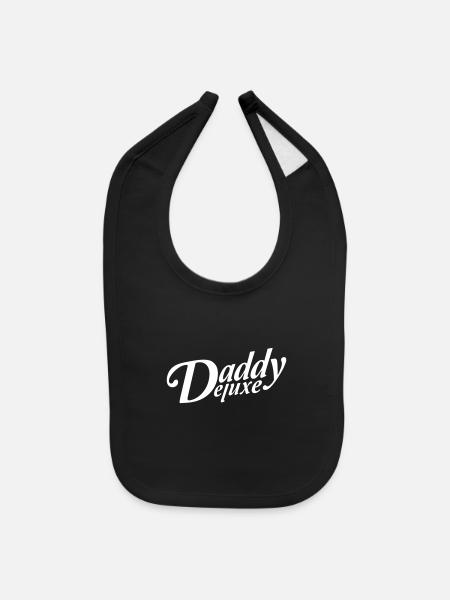 Papa Deluxe Meilleur Papa Cool Jamais Dans Le Monde Amour - Bavette pour bébé - noir - Devant