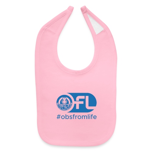 Observations from Life Logo with Hashtag - Baby Bib