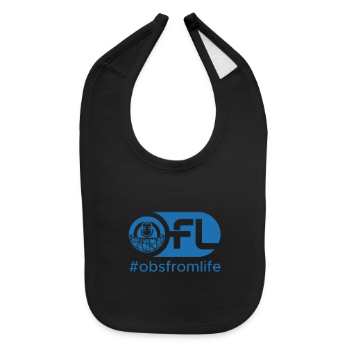 Observations from Life Logo with Hashtag - Baby Bib