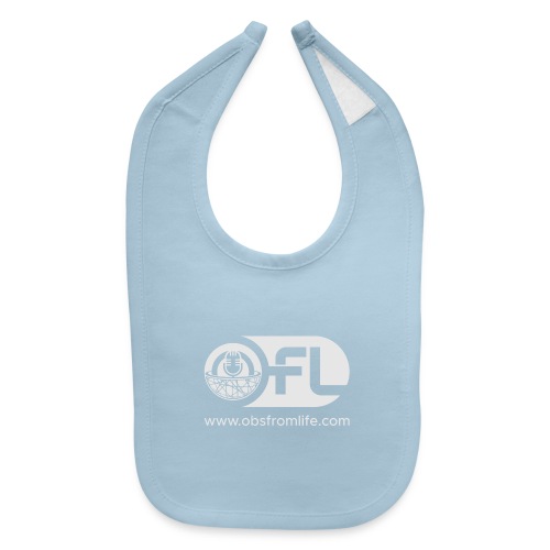 Observations from Life Logo with Web Address - Baby Bib