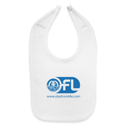 Observations from Life Logo with Web Address - Baby Bib