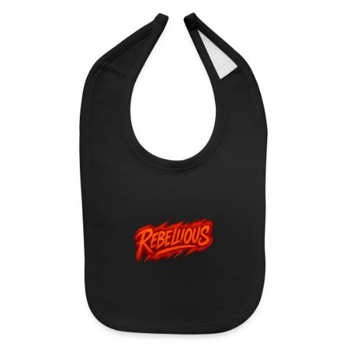 Rebellious Graffiti Neon Orange Streetwear T-Shirt - Baby Bib