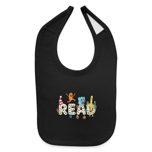 Whimsical READ Kids Cartoon - Baby Bib