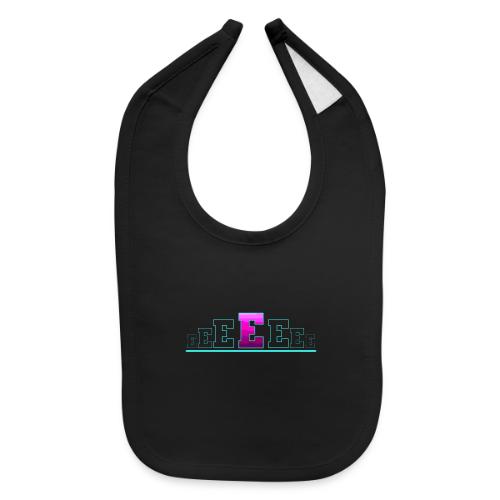 Letter E – Capital Varsity Alphabet Monogram - Baby Bib