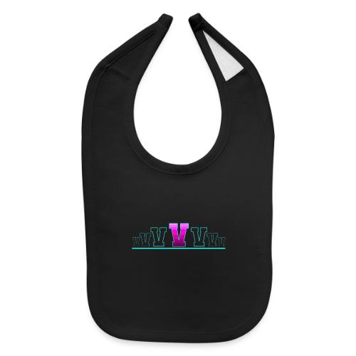Letter V – Capital Varsity Alphabet Monogram - Baby Bib