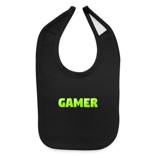 Gamer Neon Green Gaming Logo Design - Baby Bib