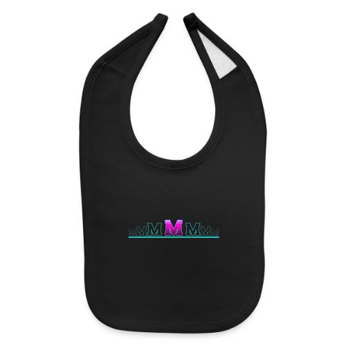 Letter M – Capital Varsity Alphabet Monogram - Baby Bib