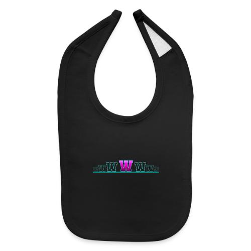 Letter W – Capital Varsity Alphabet Monogram - Baby Bib