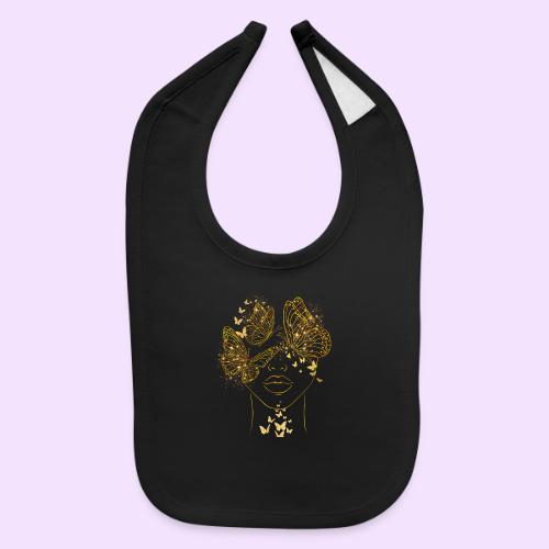 Queen Of Butterflies - Goddess Design - Baby Bib