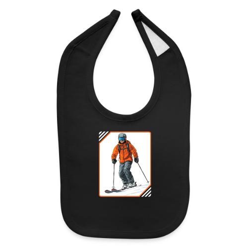 Skiing Thrill Ride - Baby Bib